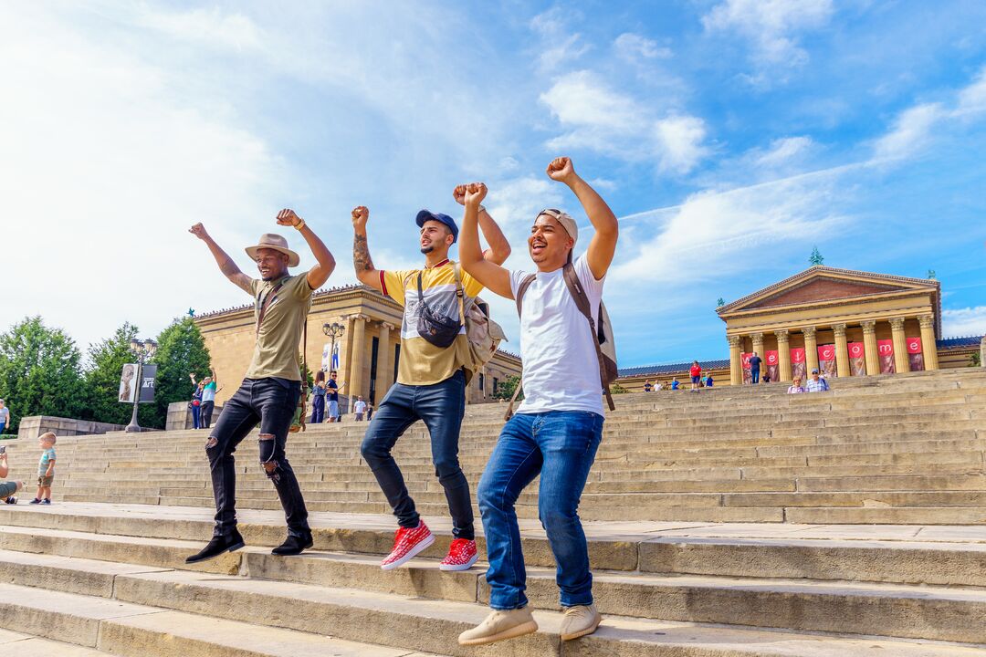 Rocky Steps, Philadelphia Skyline