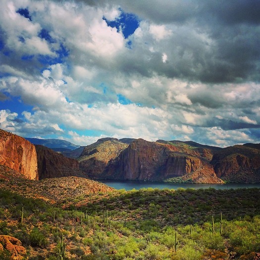 Canyon Lake, AZ Driving back from Tortilla Flat - Photo By Ashley McDonald