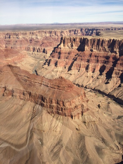 Grand Canyon AZ View from helicoptor tour - Photo By Helen Keene