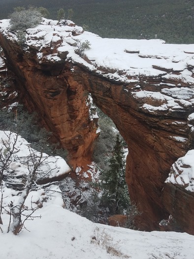 Devil's Bridge AZ Snow - Photo By Laura Greene