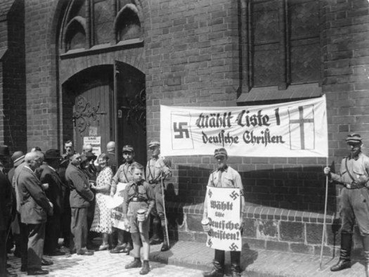 Kirchenwahl.- Propaganda der "Deutschen Christen" in Berlin