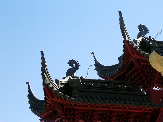 Chinese Building Rooftop