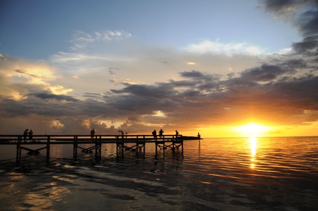 Sunset scenes at Bayport Park in Hernando County, Fla.