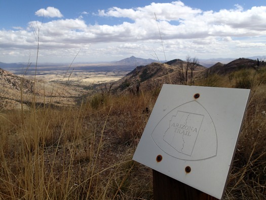 Looking into Mexico from the Arizona Trail