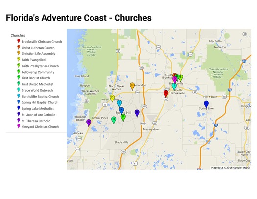 Churches Map