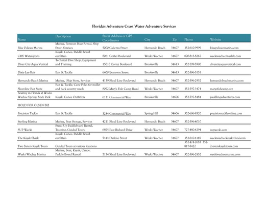 Water Adventure Service Spreadsheet 060217