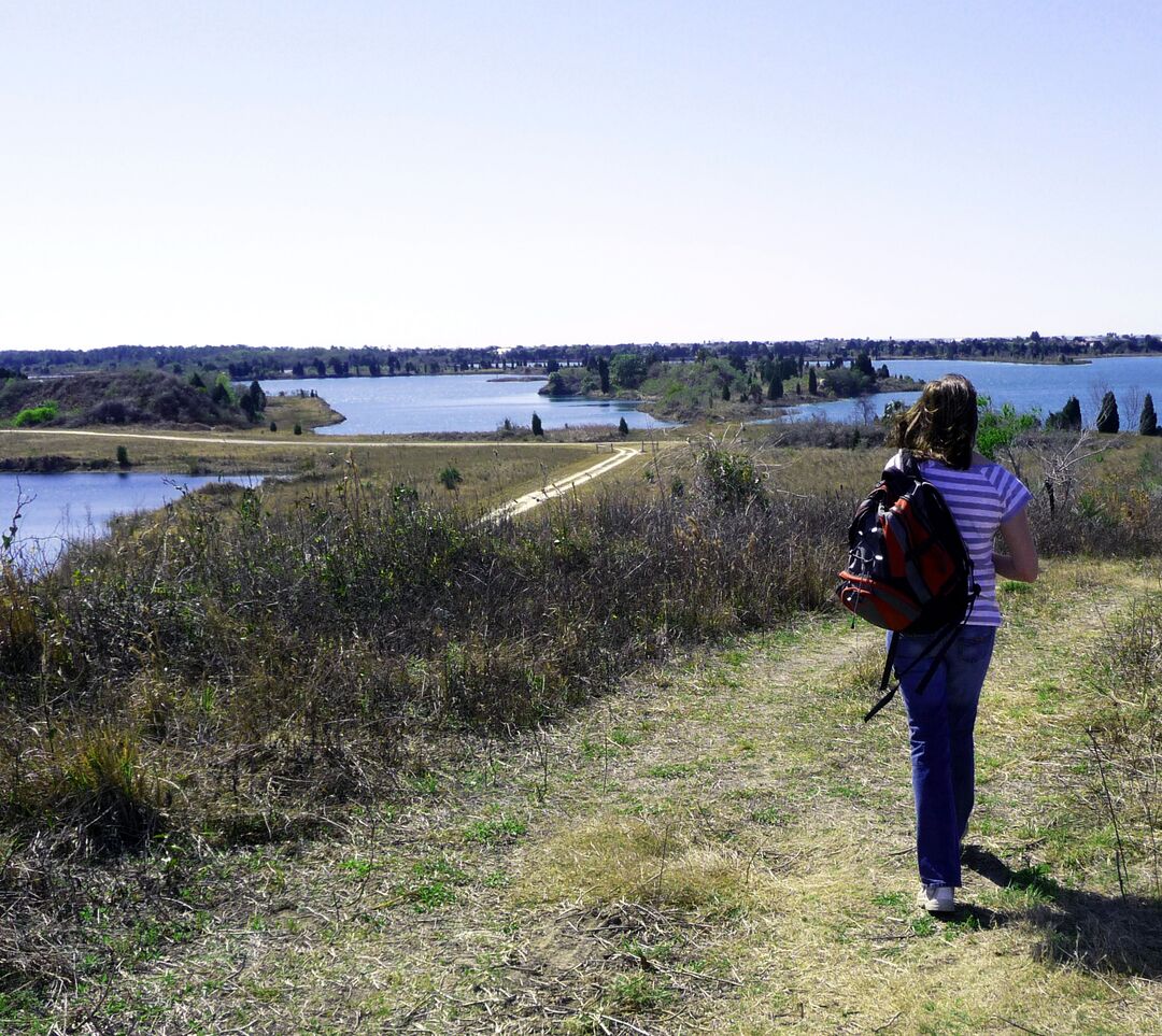 Hiker in Weekiwachee Preserve