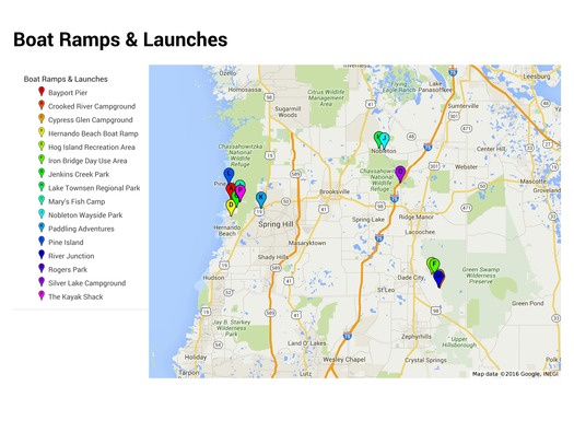 Boat Ramps Map