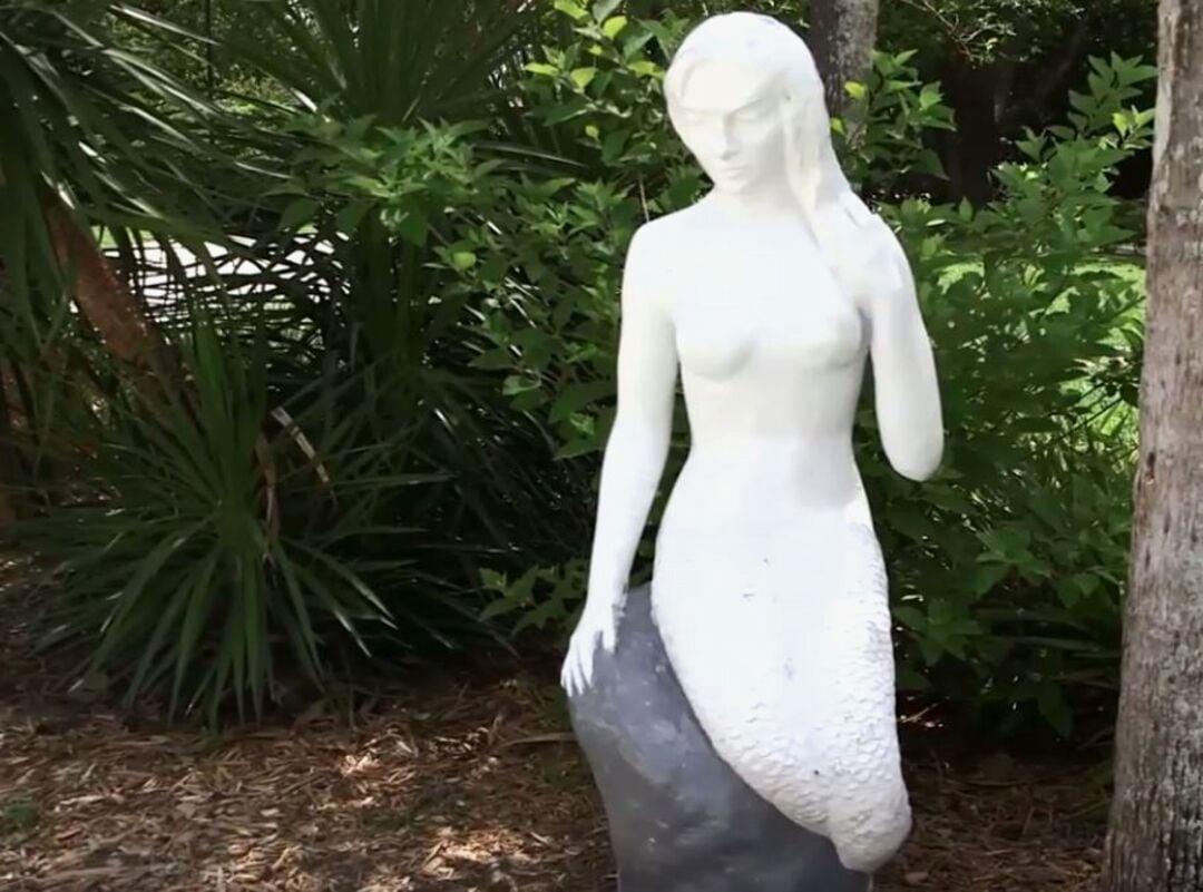 Mermaid sculpture