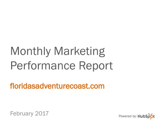 Yoursite Monthly Marketing Performance Report