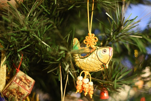 Christmas Fish Ornament Orig