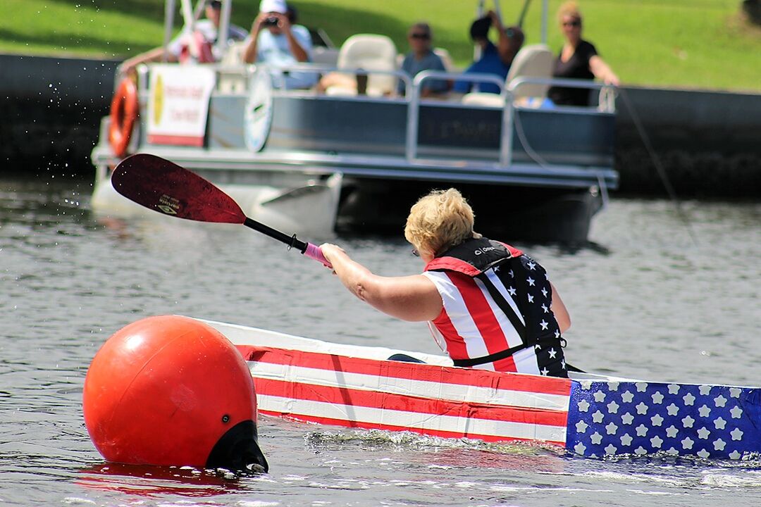 Cardboard boat race 2