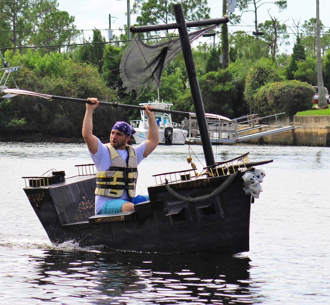 Cardboard boat race 1