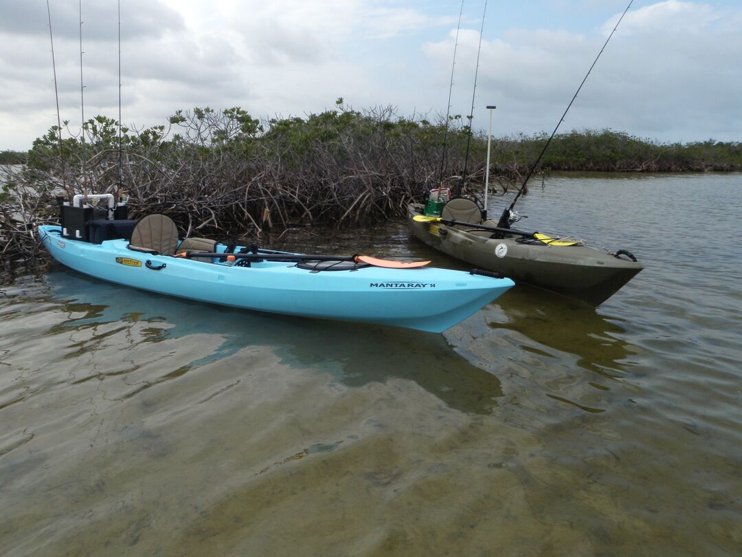 Pair of Coastal Fishing Kayaks on Florida's Adventure Coast