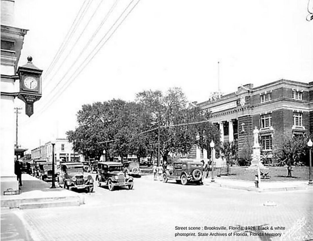 Brooksville Street 1926 caption