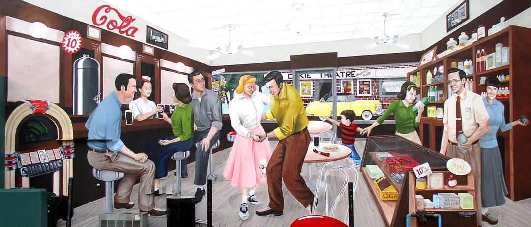 Brooksville Drug Store Mural, Florida's Adventure Coast