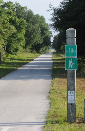 withlacoochee State trail marker