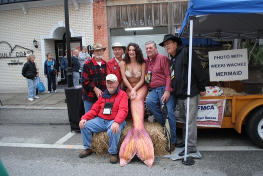 Mermaid Lauren with Rally Guests