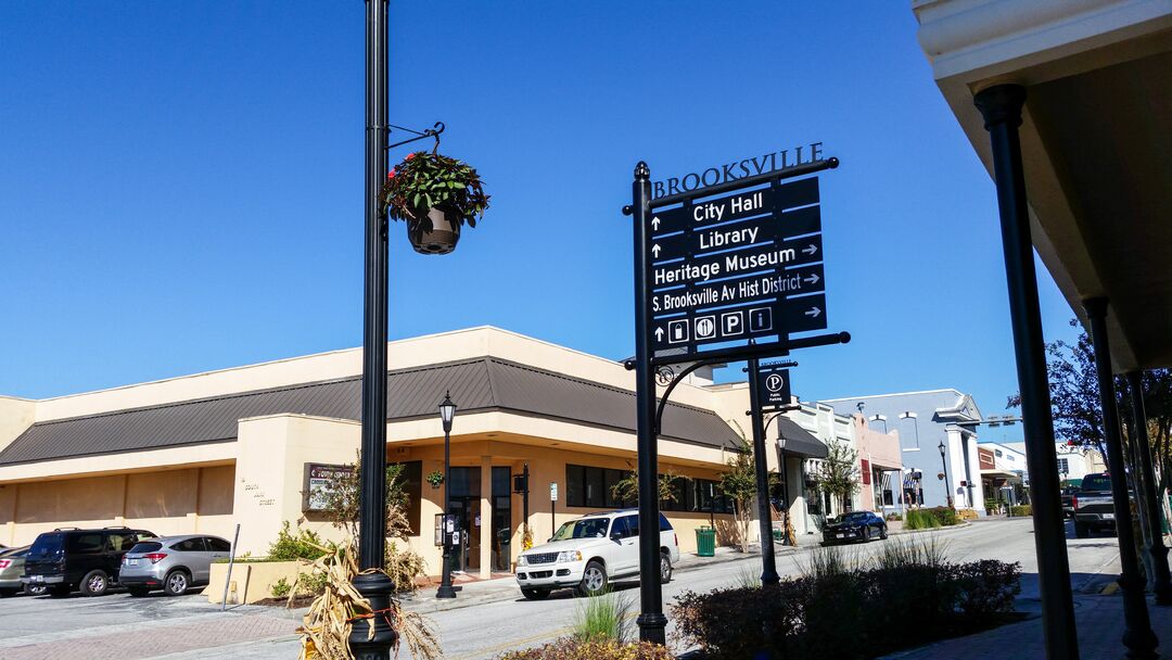 Main Street, downtown Brooksville