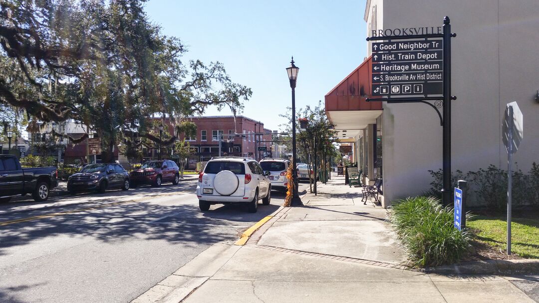 Main Street, downtown Brooksville