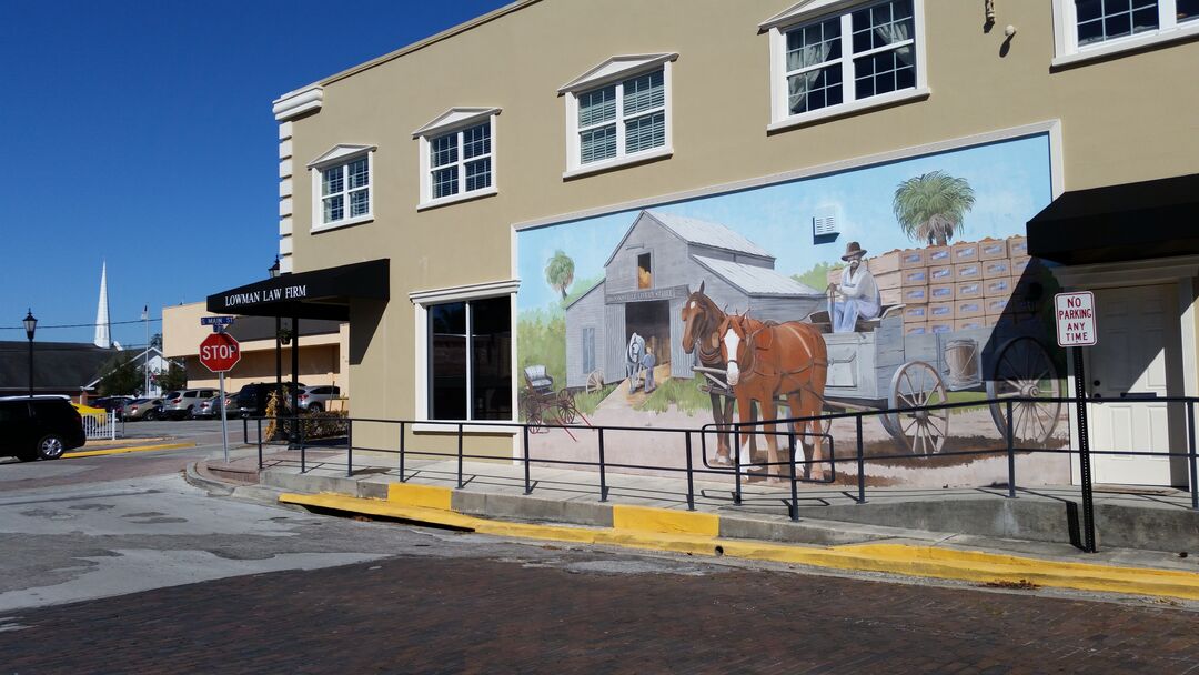 Brooksville Horse Cart Mural