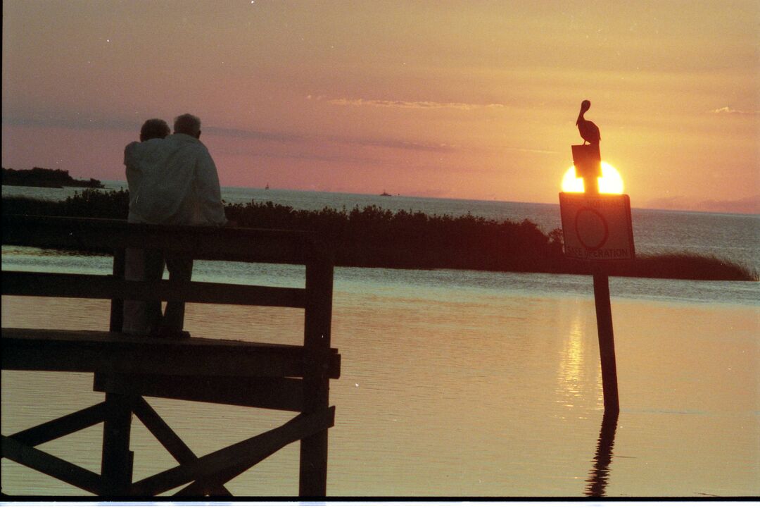 Bayport Pier at Sunset