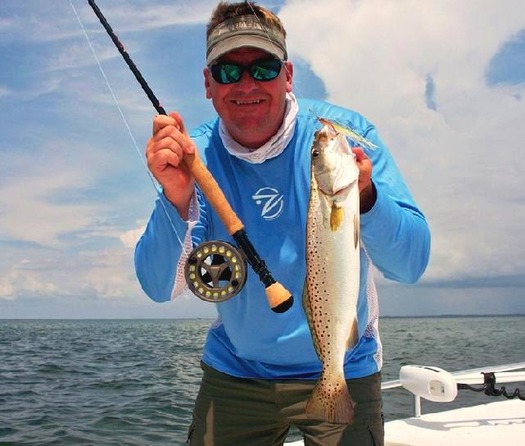 Capt. Keith with trout