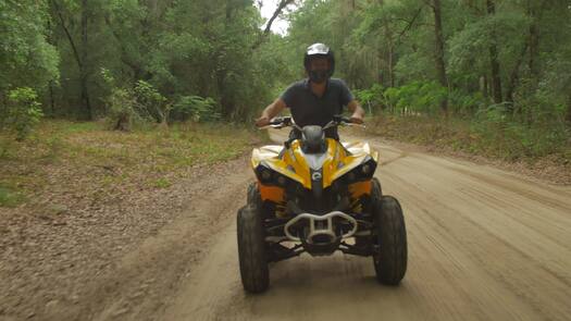 ATV Rider, Croom Motorcycle Area, Withlacoochee State Forest, Brooksville