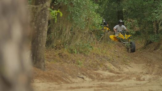 Pair of ATVers at Croom Motorcycle Area, Florida's Adventure Coast