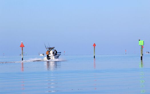 Boat in Channel, Bayport