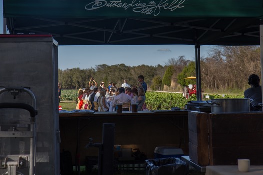 Outstanding in the Field Prep Tent