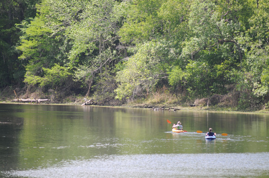 Kayakers on Withlacoochee River, Nobleton