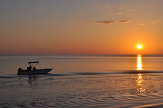 Bayport Sunset Boat
