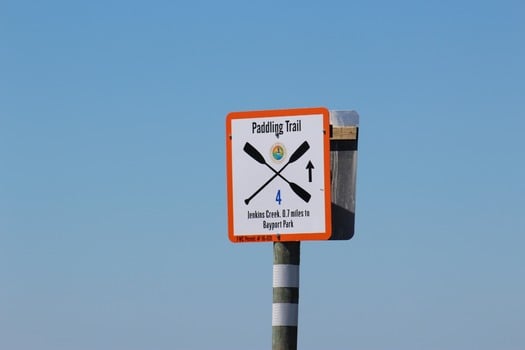 Paddling Trail sign