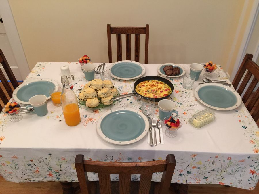 Breakfast Table at Dolan House