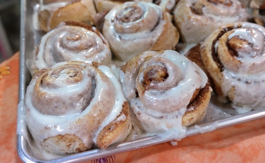 Schnepf Farms cinnamon rolls, Christina Barrueta