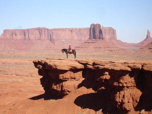 Monument Valley-Man on Horse