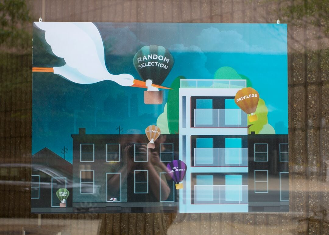Revolutionary: A Pop-Up Street Art Exhibition: Birth Lottery