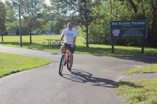 Ryan M by trailhead sign 3