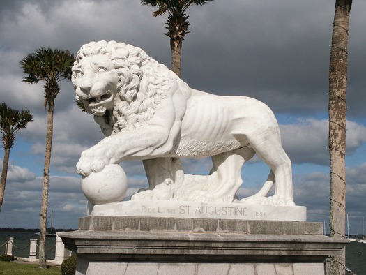 Lion statue