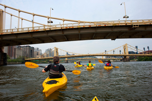 Kayaking on Pittsburgh's Three Rivers