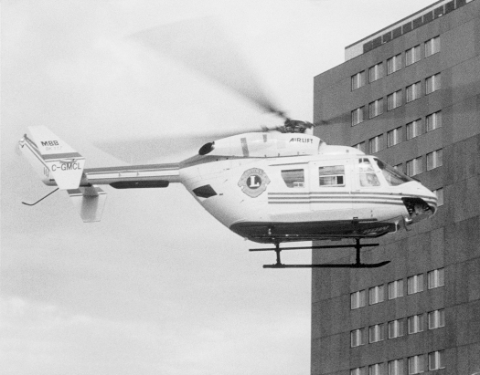 Historical - original BK117 helicopter