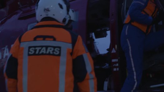 STARS crew gets in helicopter