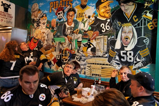 Steeler's Fans at Primanti's