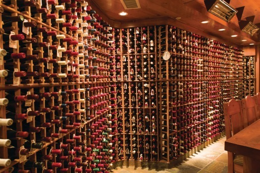 Wine Cellar Burgundy wall