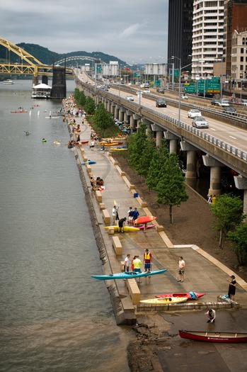 Canoes and Kayaks at Firstside Park