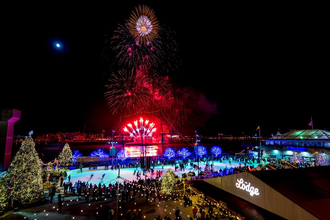 Rivers Casino New Year's Eve Fireworks on the Delaware River Waterfront