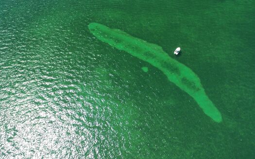 Artificial Reef Aerial View, Gulf of Mexico, Bayport