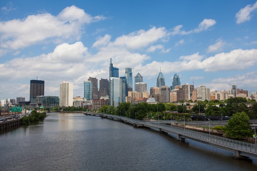 Schuylkill Banks Boardwalk, Philadelphia Skyline