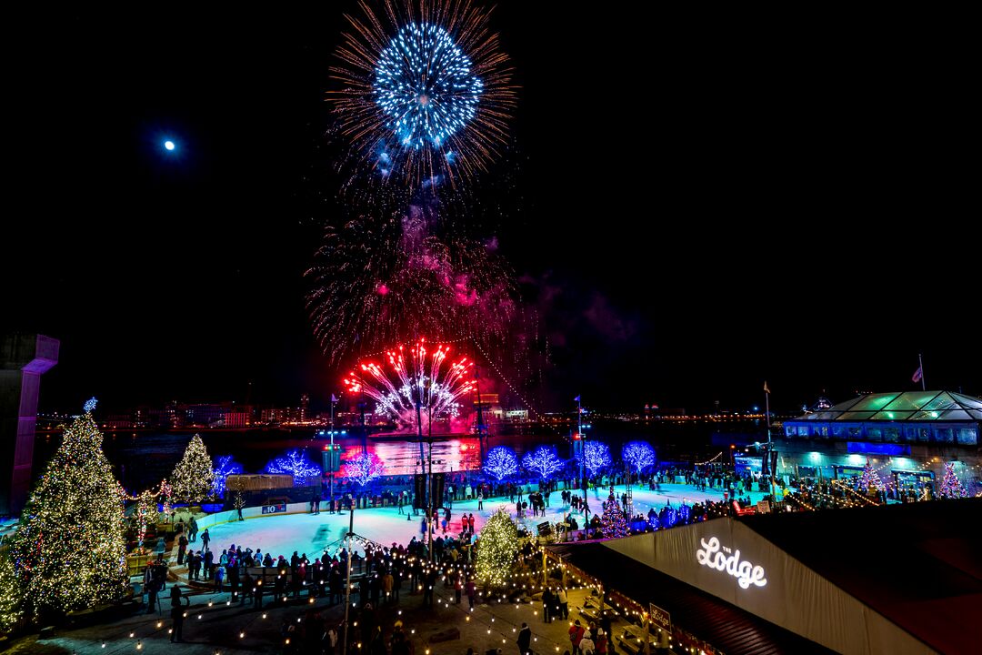 Rivers Casino New Year's Eve Fireworks on the Delaware River Waterfront